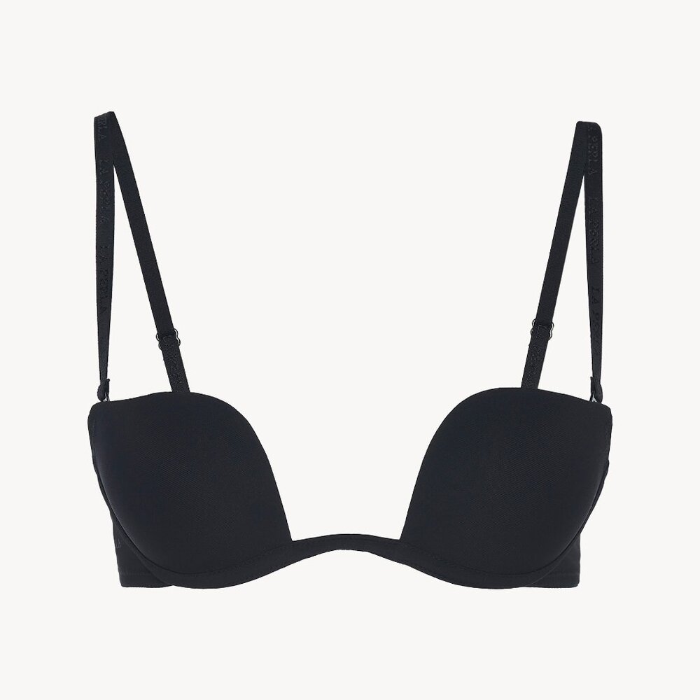 NWOT La Perla Up Date Multi-way Padded Plunge Bra - Black 32D
